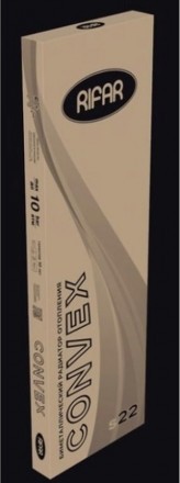 Вертикальный радиатор Rifar Convex Ventil - 22 секции, нижнее центральное подключение