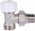 Stout Клапан термостатический угловой, 1/2" х 3/4"ЕК