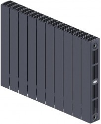 Rifar SUPReMO Ventil 350 - 10 секций, цвет Титан (серый) нижнее левое подключение Rifar SUPReMO Ventil 350 - 10 секций, цвет Титан (серый) нижнее левое подключение