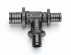Тройник Rehau Rautitan PX с уменьшенным боковым и торцевым проходом 20-16-16 Тройник Rehau Rautitan PX с уменьшенным боковым и торцевым проходом 20-16-16