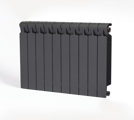 Rifar Monolit Ventil 350 - 10 секций, цвет Титан (серый) нижнее правое подключение